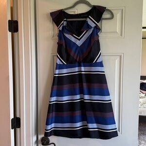 Banana Republic Navy and White Striped Dress. Like new, never worn